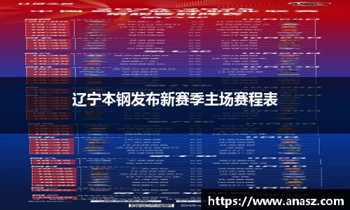 辽宁本钢发布新赛季主场赛程表
